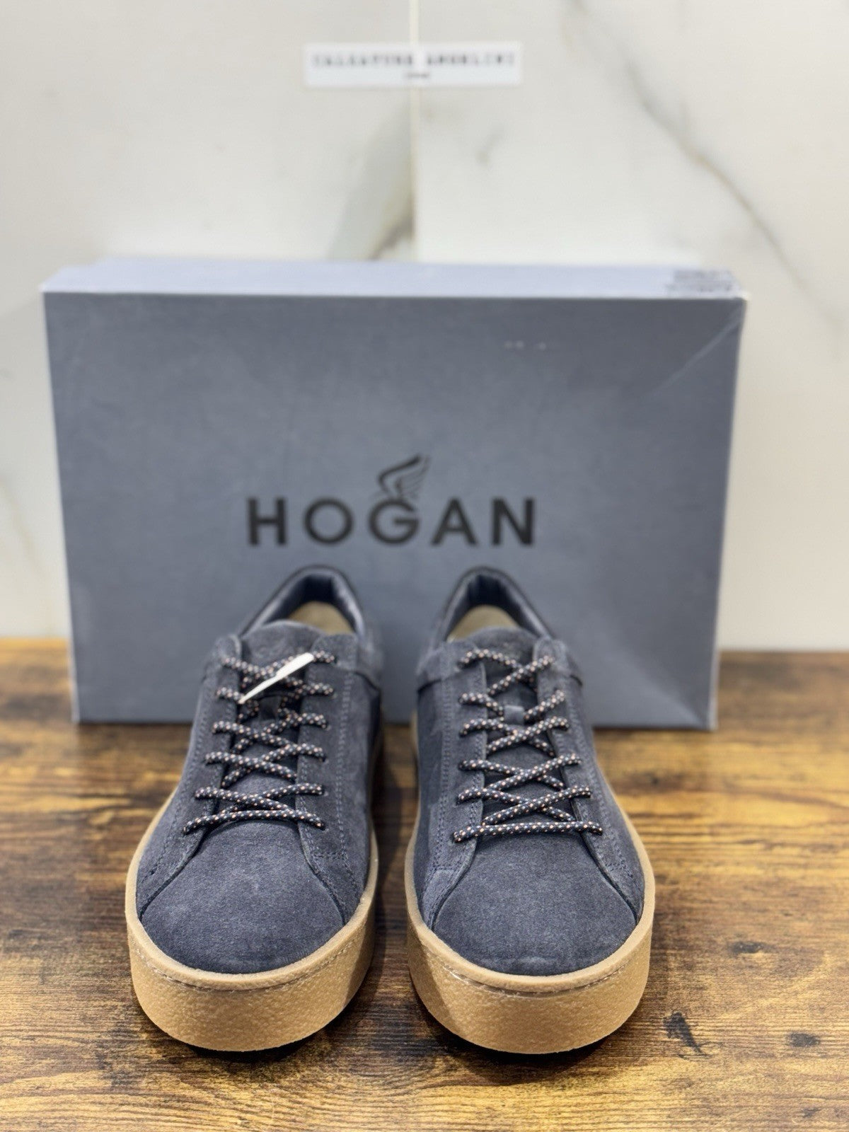 Hogan H476  Sneaker  Pelle Suede  Blu Casual Hogan   Uomo 40.5