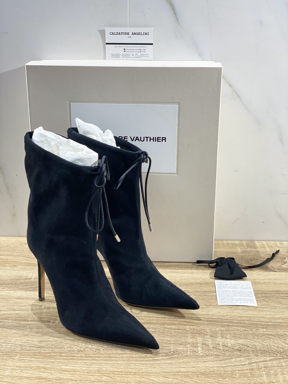 Alexandre Vauthier Raquel 105 Tubo Luxury Boot Donna Suede Nero  37