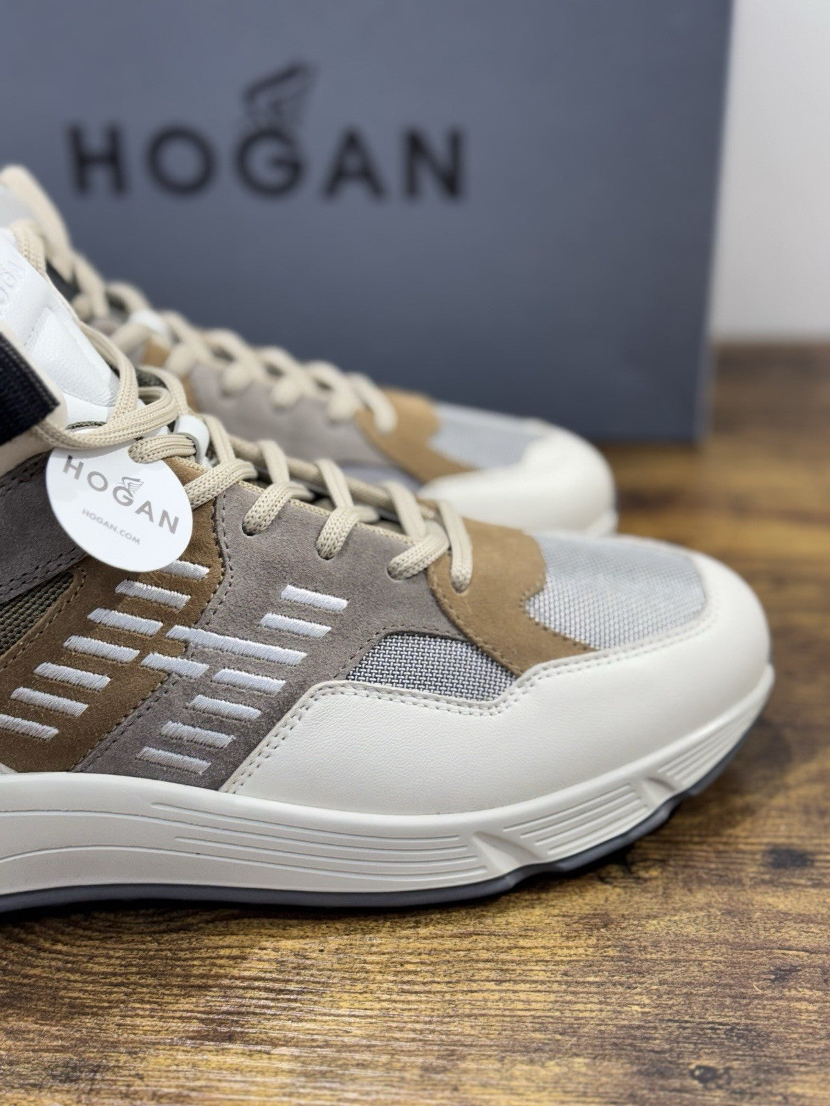 Hogan Hyperlight Trek   Pelle  Beige  Memory Foam Casual Hogan   Uomo 42