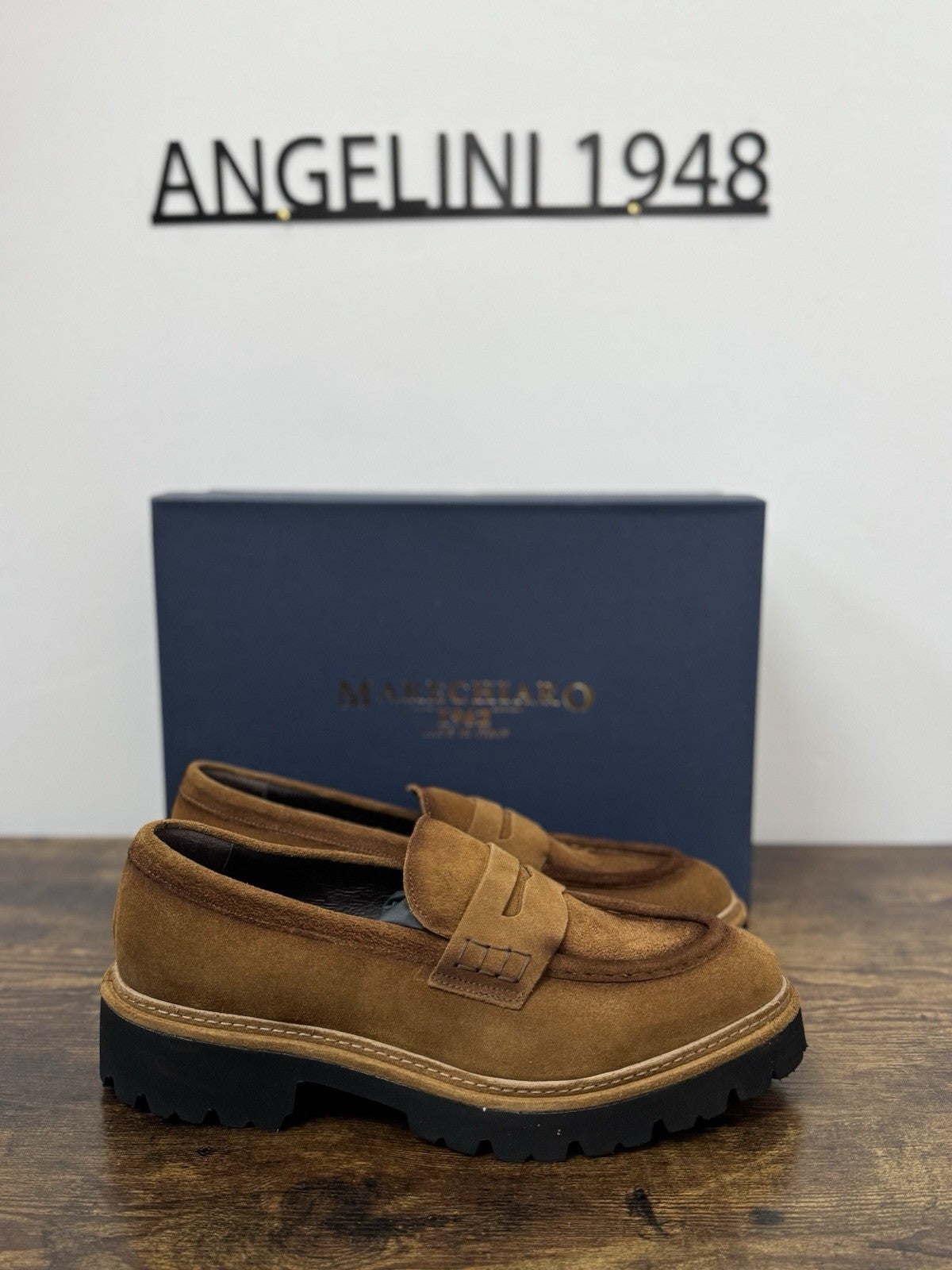 Marechiaro 1962  Mocassino Suede Pelle Rum  Made In Italy Extra light Uomo 42