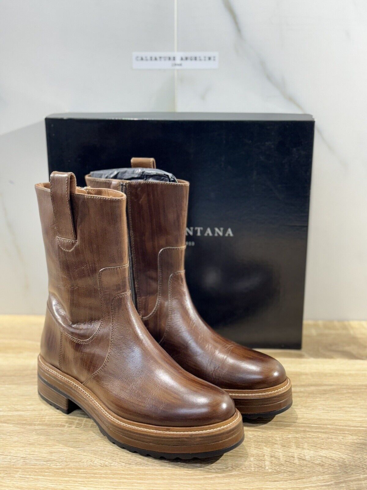 Pons Quintana Chelsea Boot Donna pelle Cuoio  zeppa luxury boot pons quintana 39