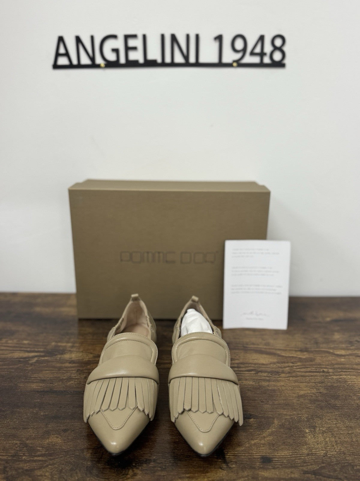 Pomme D’or Mocassino Pelle Sabbia  Casual Scarpa Donna 37