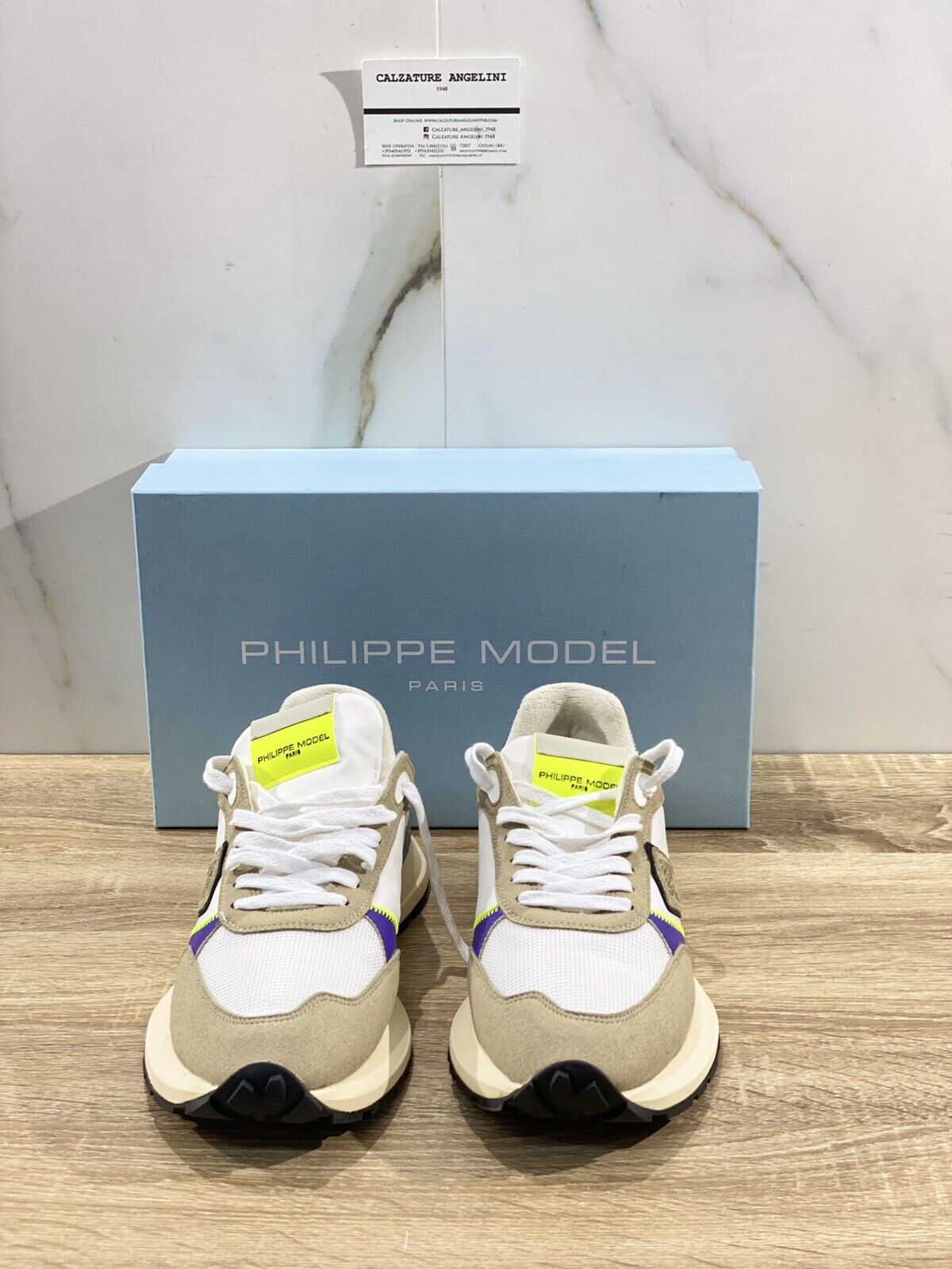 Philippe model paris donna  Antibes Bianca   Violet luxury sneaker Donna 37