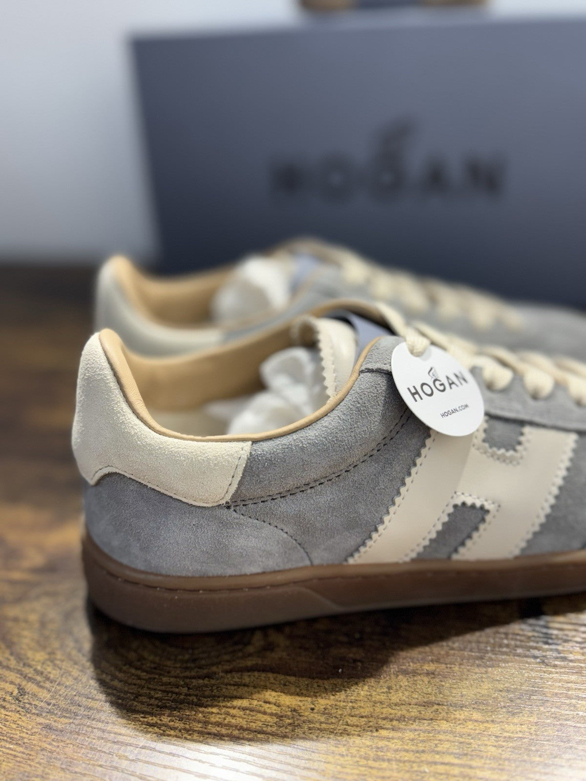 Hogan Cool Sneaker Suede Grey Ivory  Casual Hogan Donna 36