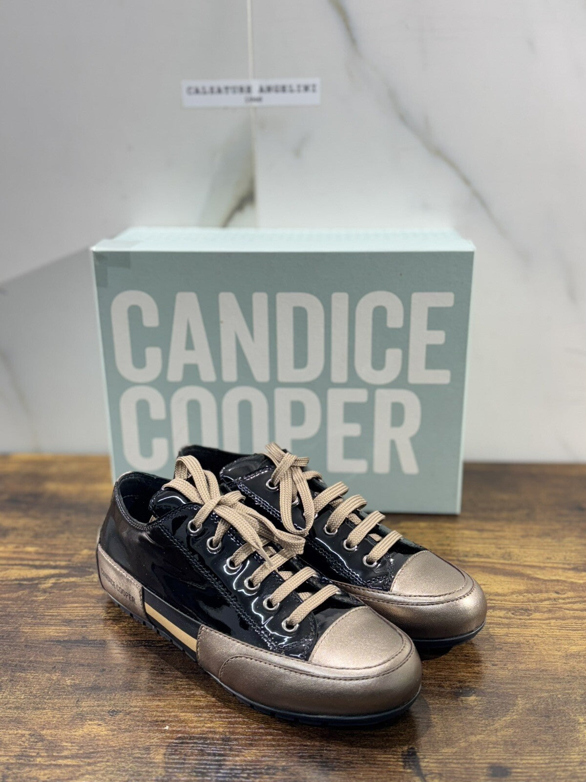 Candide Cooper Sneaker Donna Nero Bronzo  Casual Shoes 37