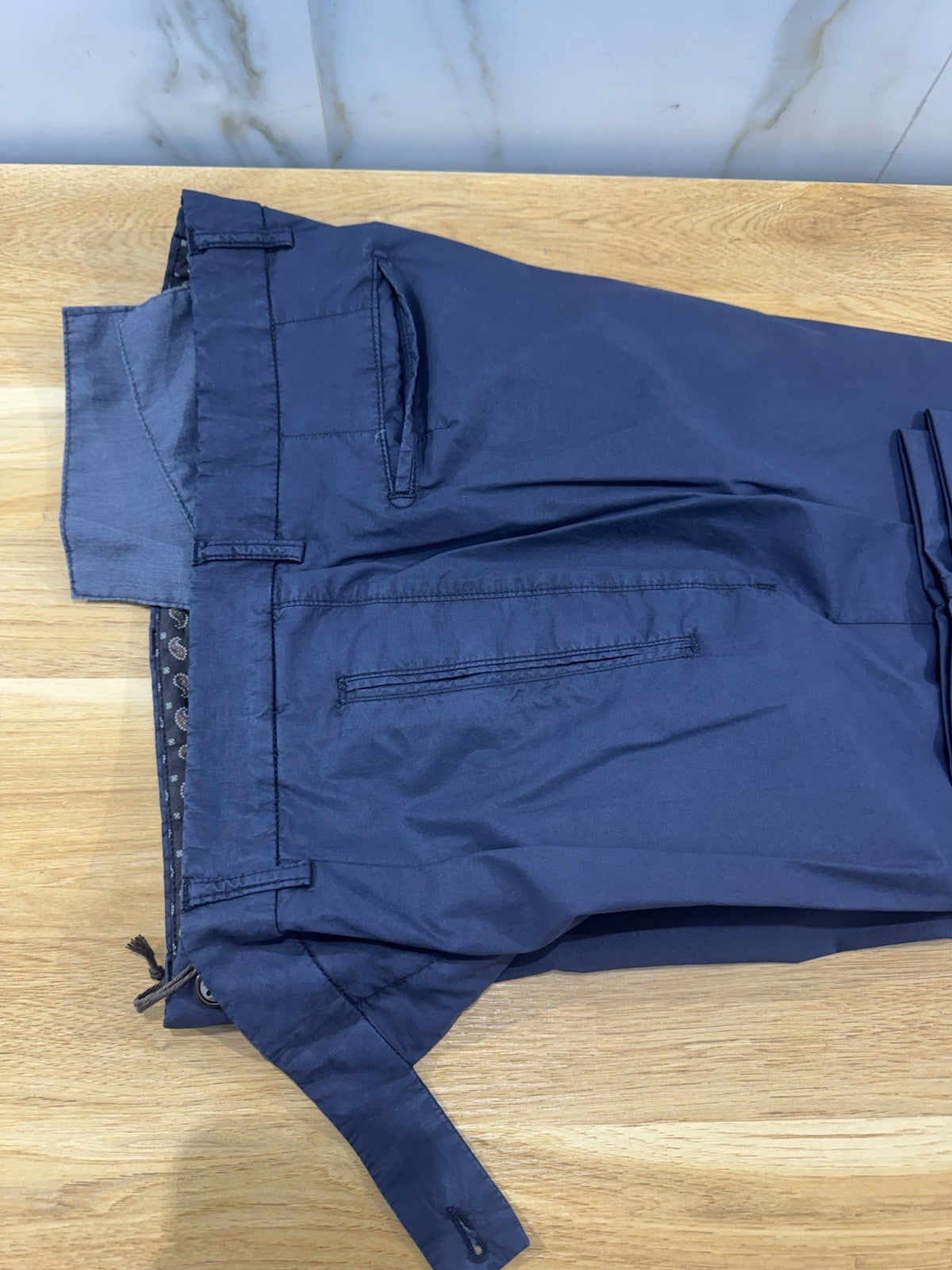 Berwich Pantalone Blu  Cotone Tencel Casual Uomo 54