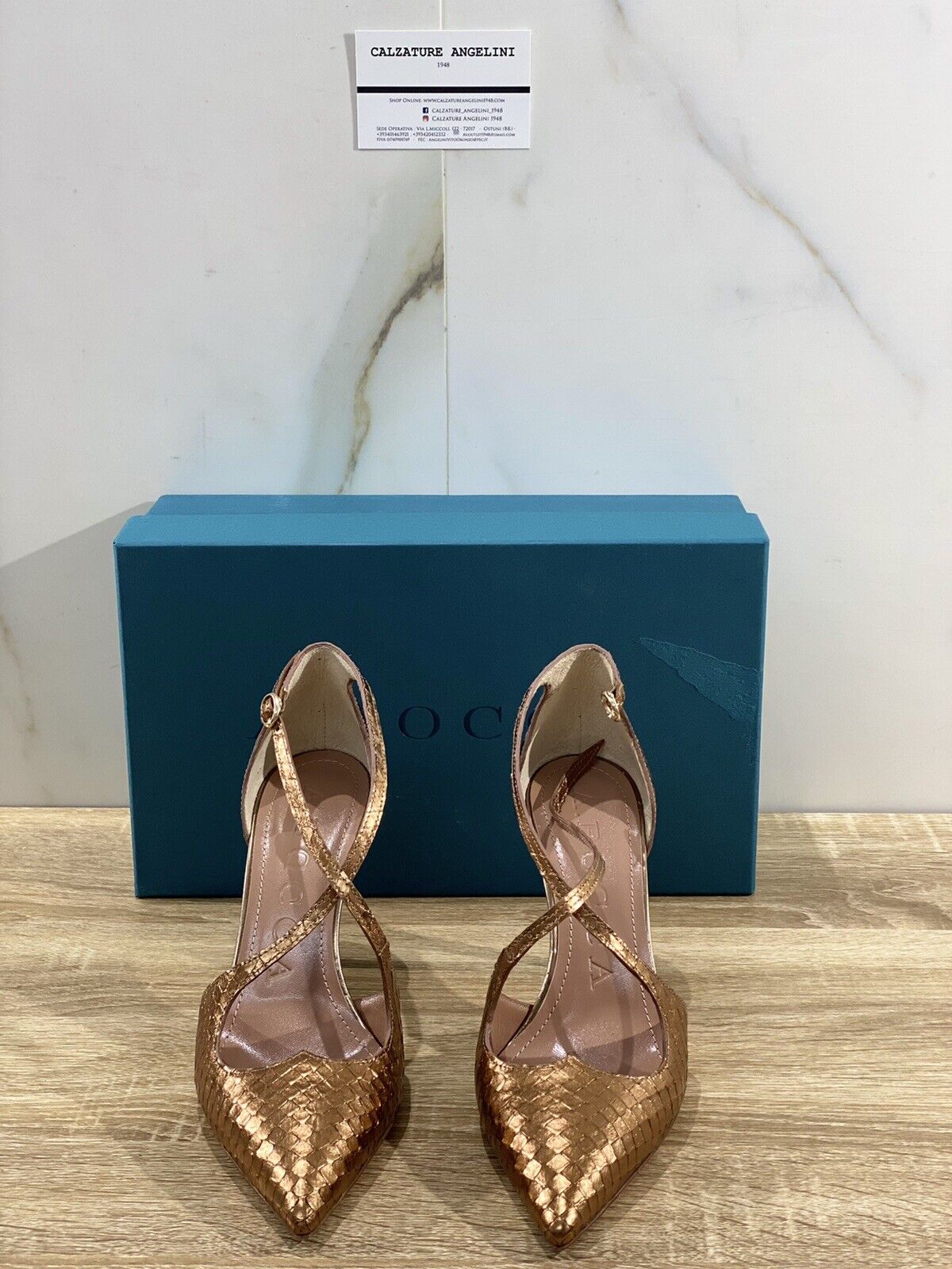 A.Bocca Decolte donna Anaconda  Gold   luxury woman Shoe  A.Bocca  37