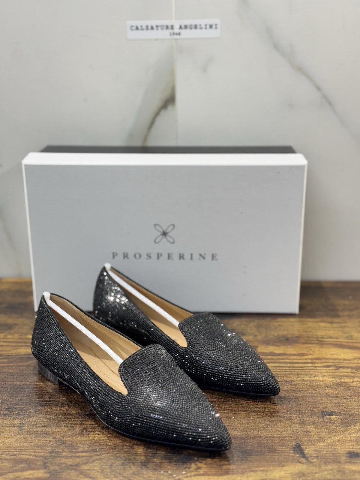 Prosperine Ballerina Crystal Nero Casual Donna 36