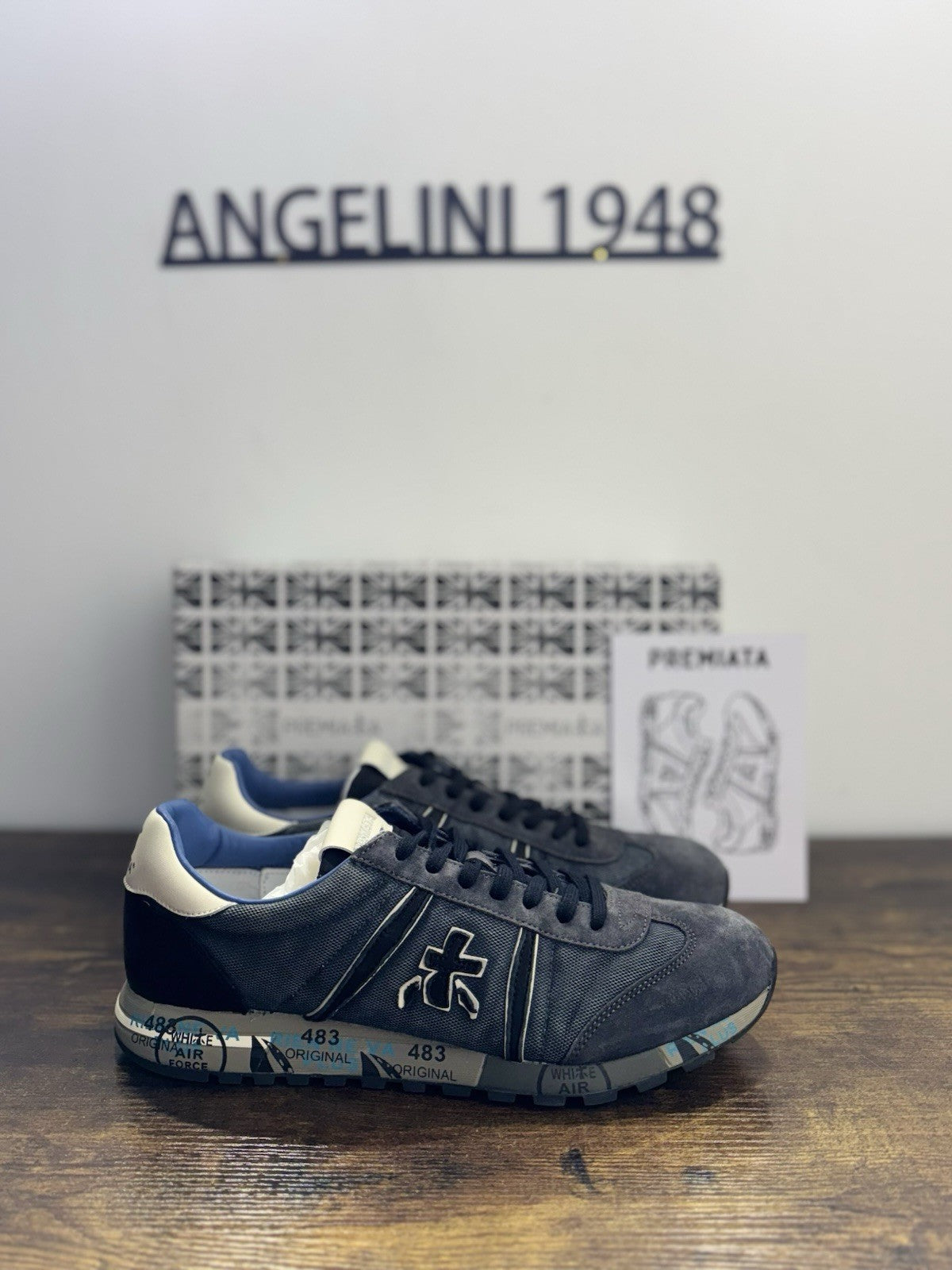 Premiata Lucy Sneaker Suede Avio Casual Premiata Uomo 44