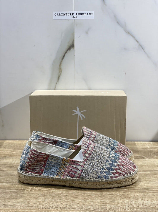 Manebi’ Uomo Espadrilles Mocassino Tulum Multicolor Casual Summer Shoes 44