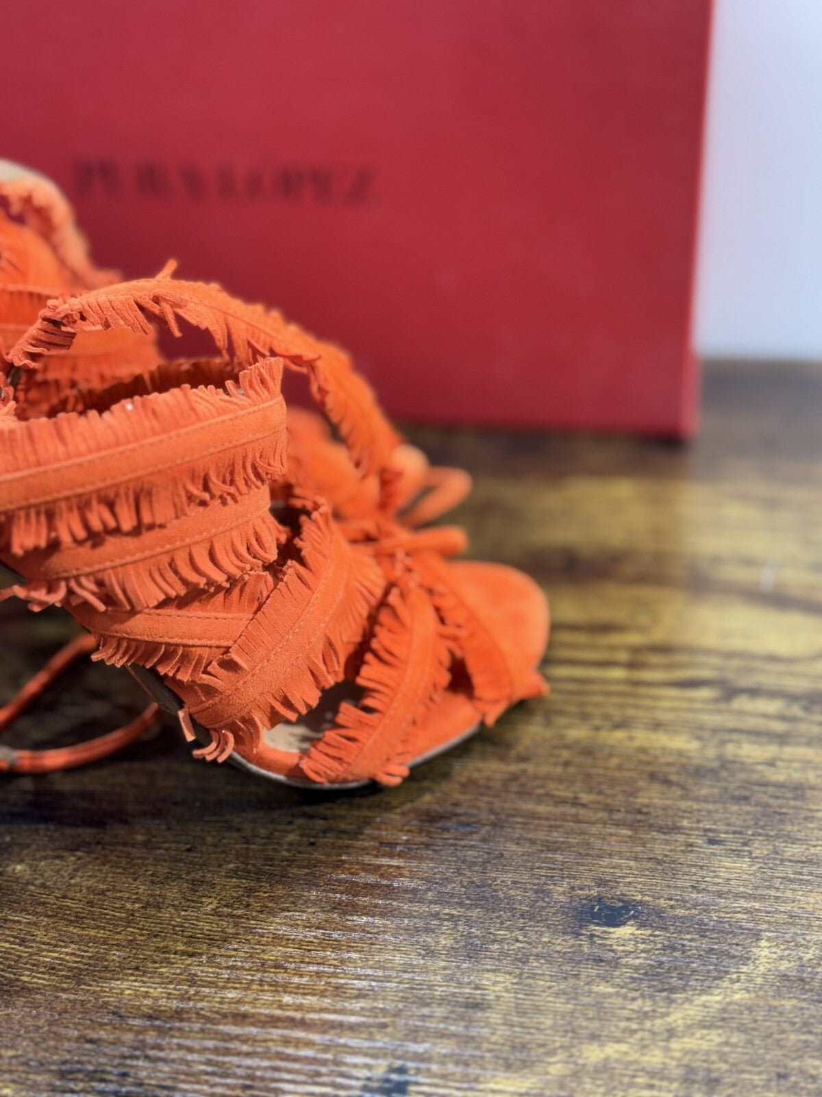 Pura Lopez Sandalo Donna Pelle Arancio  Casual Sandal 36