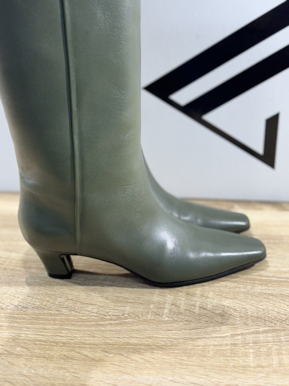 Giampaolo Viozzi Macys Stivale A Tubo Pelle Verde  Luxury Boot Woman 36