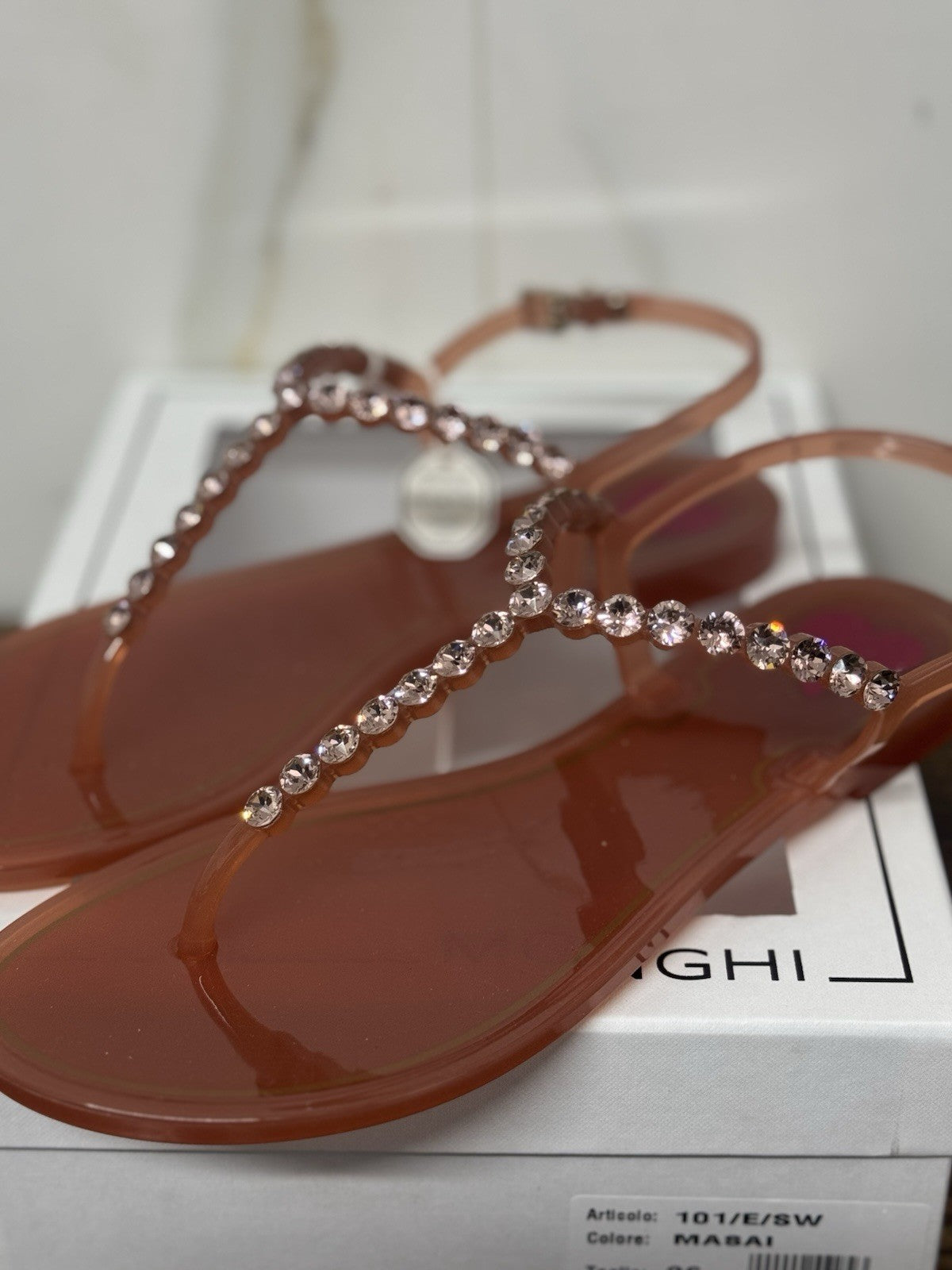 Menghi Sandalo Real Swarovski Masai     Donna 36