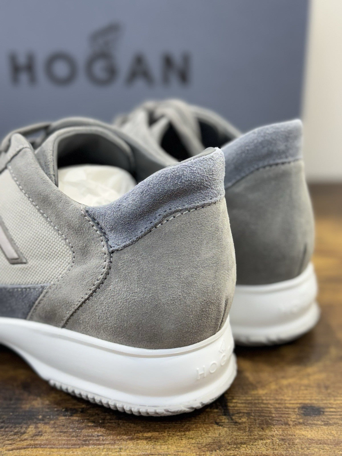 Hogan Interactive Suede Grey  Casual Scarpa Hogan Uomo 42.5