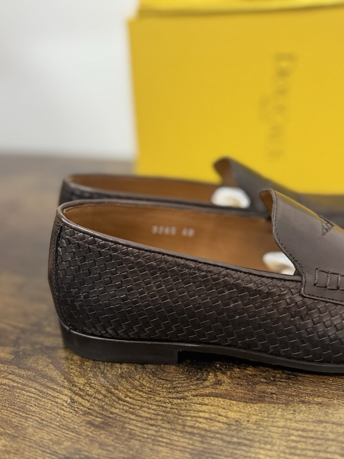 Doucal’s  Mocassino Pelle Intreccio Marrone    Casual Scarpa Uomo 40