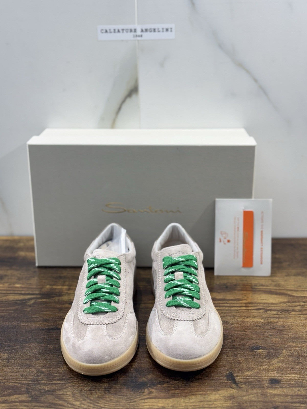 Santoni Sneaker Suede Beige  Luxury Santoni Scarpe Donna 35