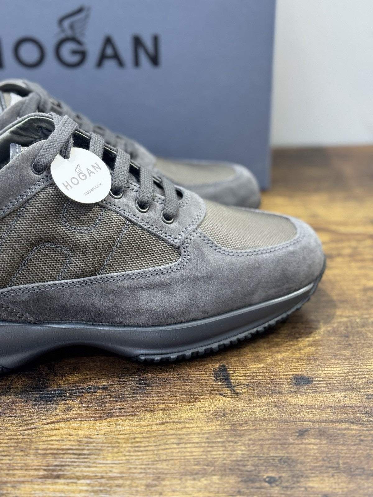 Hogan Interactive Suede Grey Casual Uomo Hogan 42