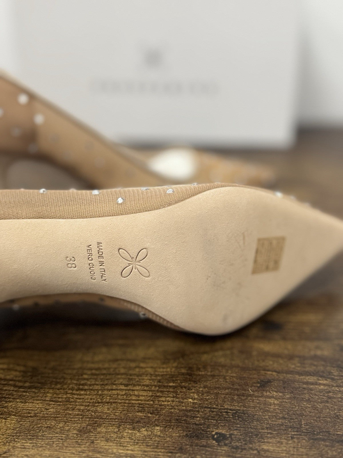 Prosperine Décolleté Rete Tulle Nude Beige       Scarpa Donna 38