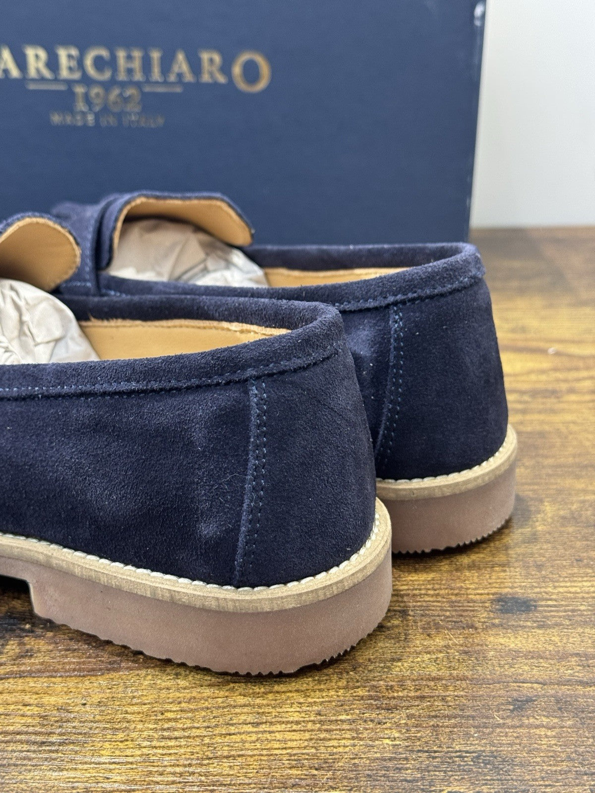 Marechiaro 1962 Mocassino Uomo Summer Icon Suede Blu  44