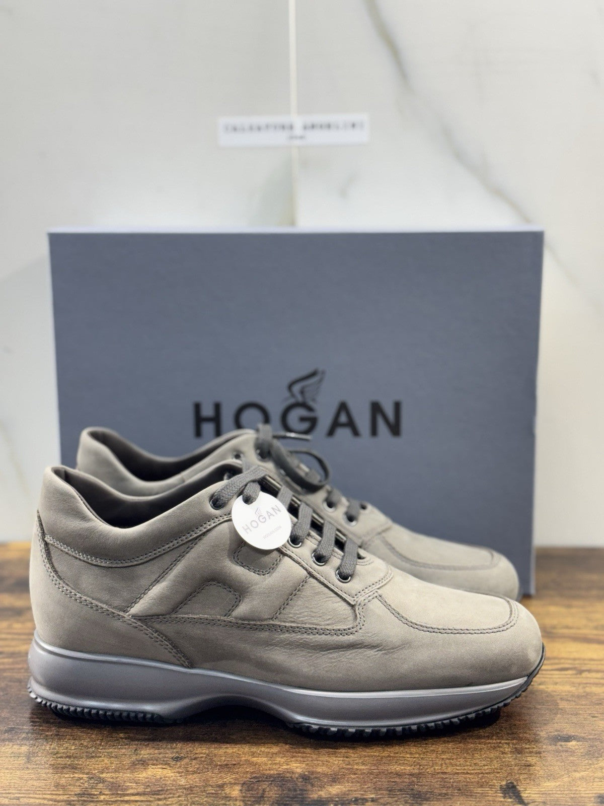 hogan interactive Sneaker Pelle Nabuk Carbone Uomo 41.5