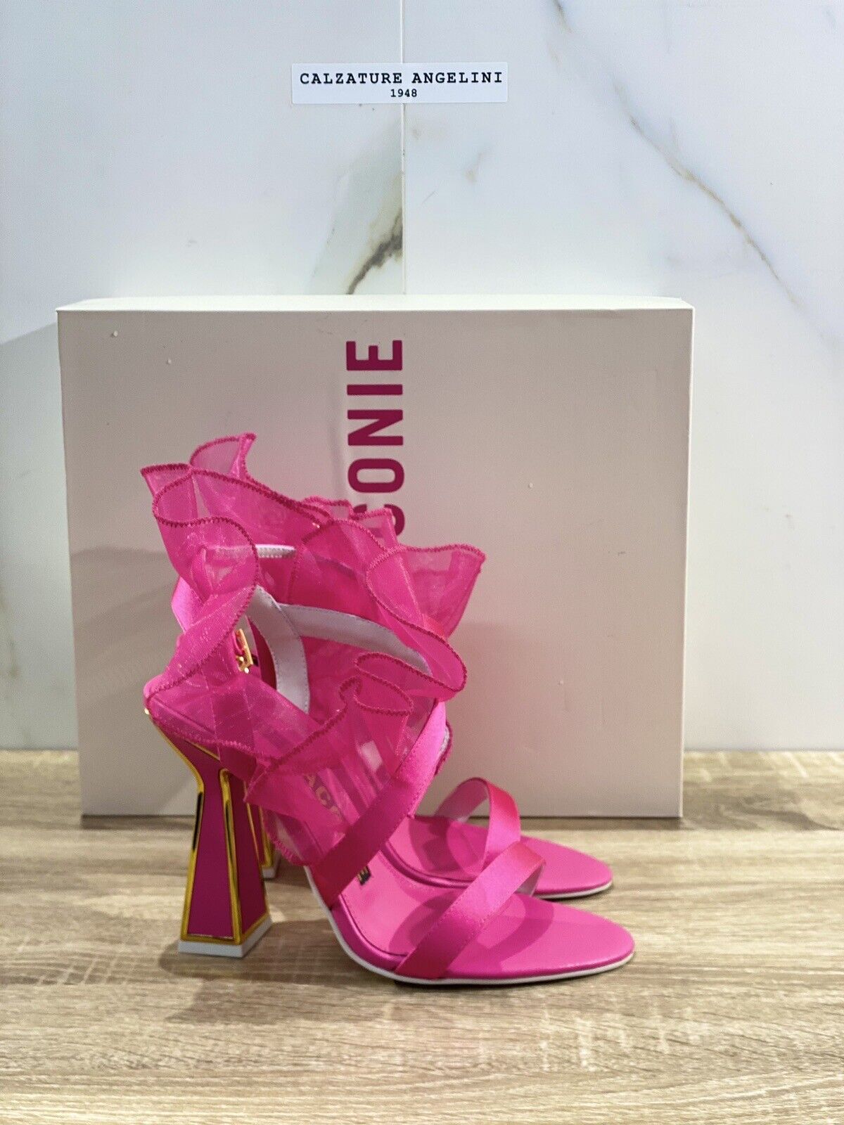 Kat Maconie Sandalo donna Main Amba  Raso Fuxia luxury kat maconie shoes 37