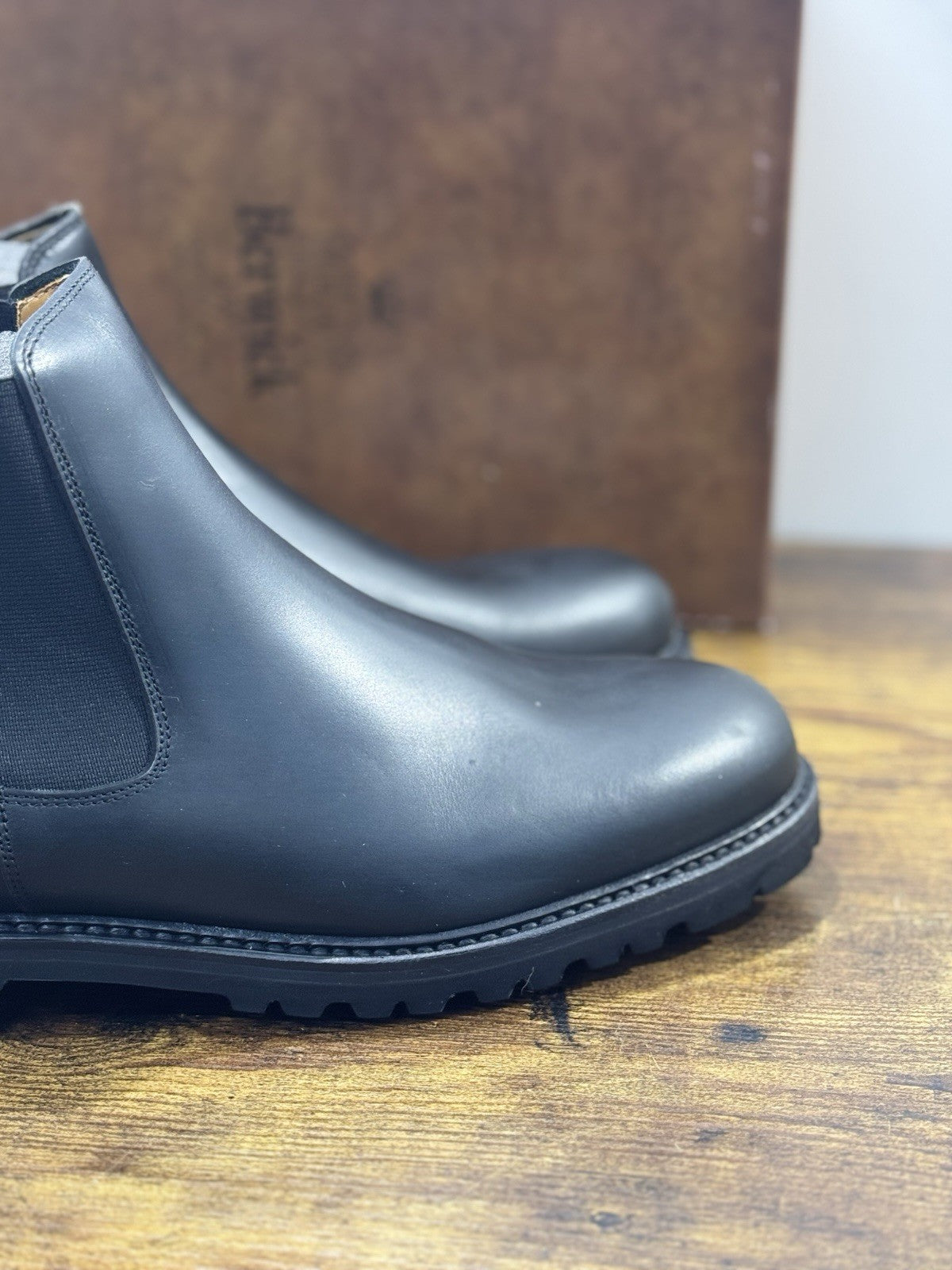 Berwick 1707 Chelsea Boot Uomo Pelle Nero   Fondo Extra light  Uomo 44