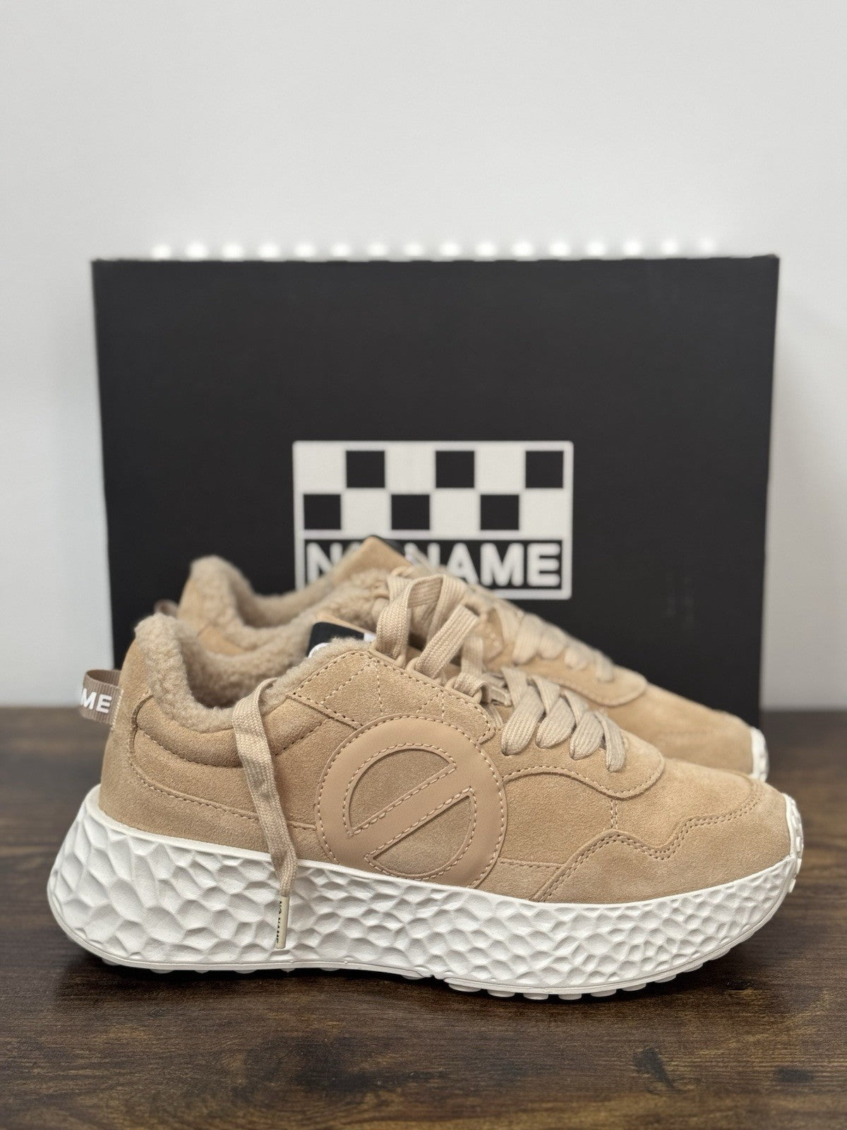 No Name Sneaker Suede Beige Casual Donna 38