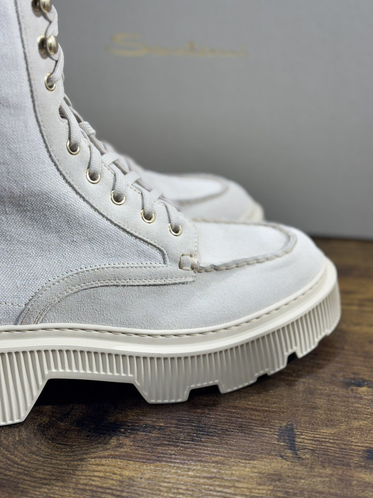 Santoni Combat Boot Donna Pelle Suede Casual Luxury Boot Woman Santoni 40
