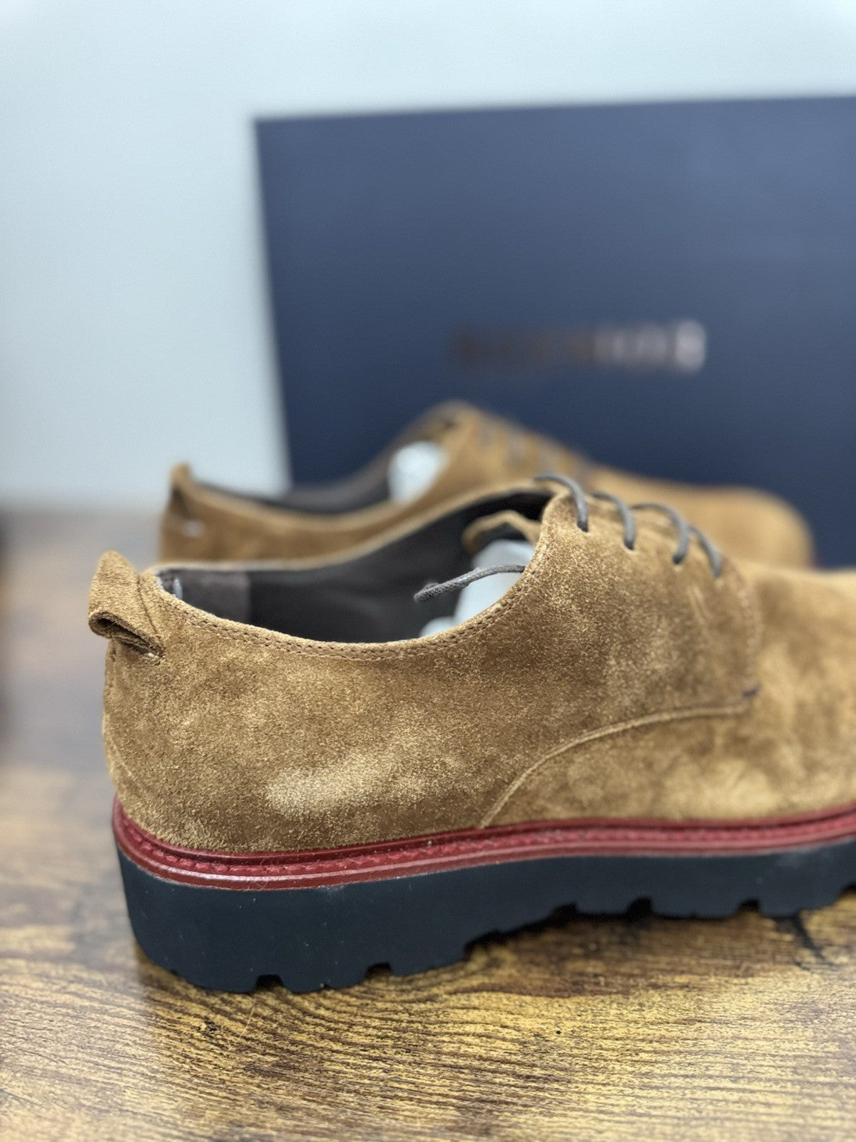 Boemos Stringata  Pelle Suede Sigaro   100% Made In Italy Casual Boot Uomo 44