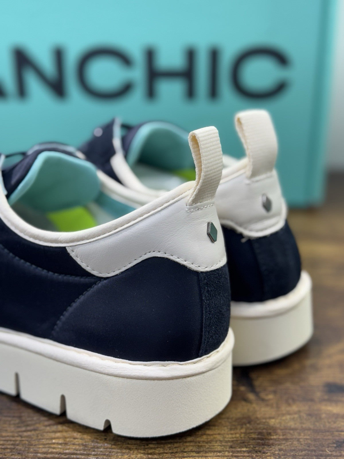 Panchic Slip On Scarpa Suede Nylon Blu Casual Uomo 39