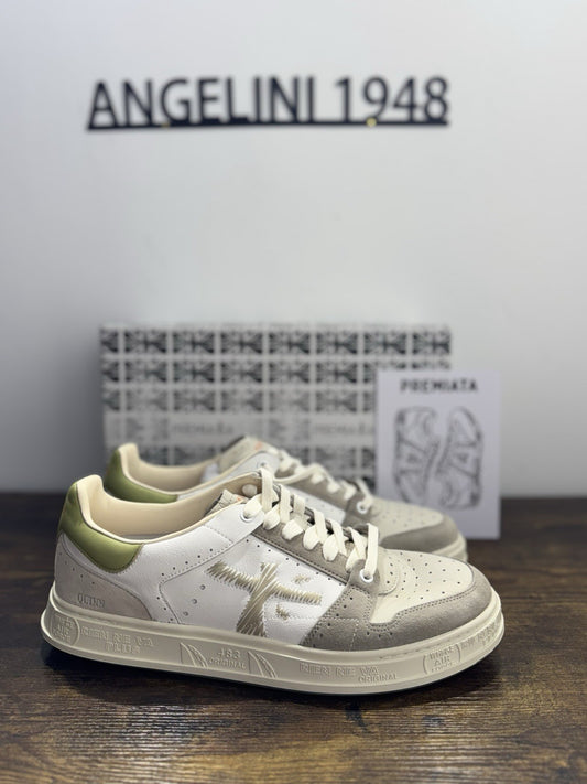 Premiata Quinn     Sneaker Pelle Bianca    Casual Premiata Uomo 40