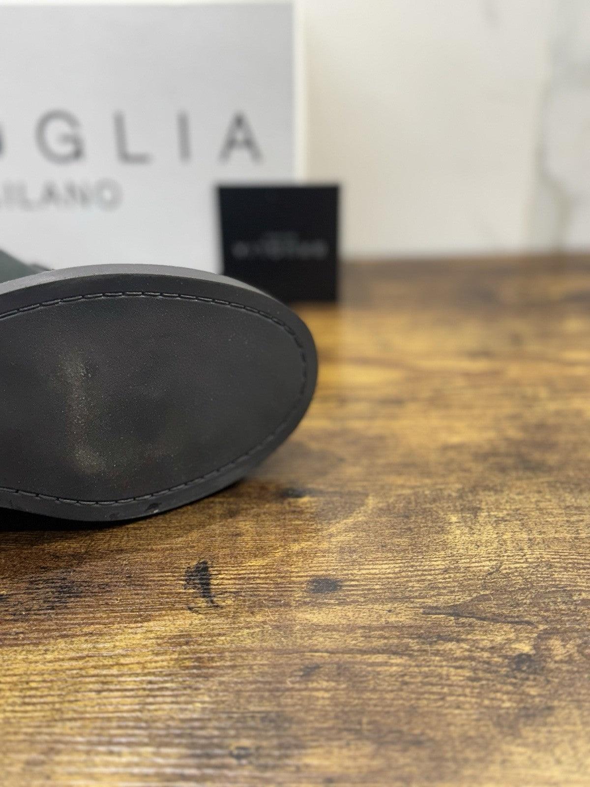 Bruglia Milano Mocassino Verdone   Pelle  Top Quality Scarpe Donna 40