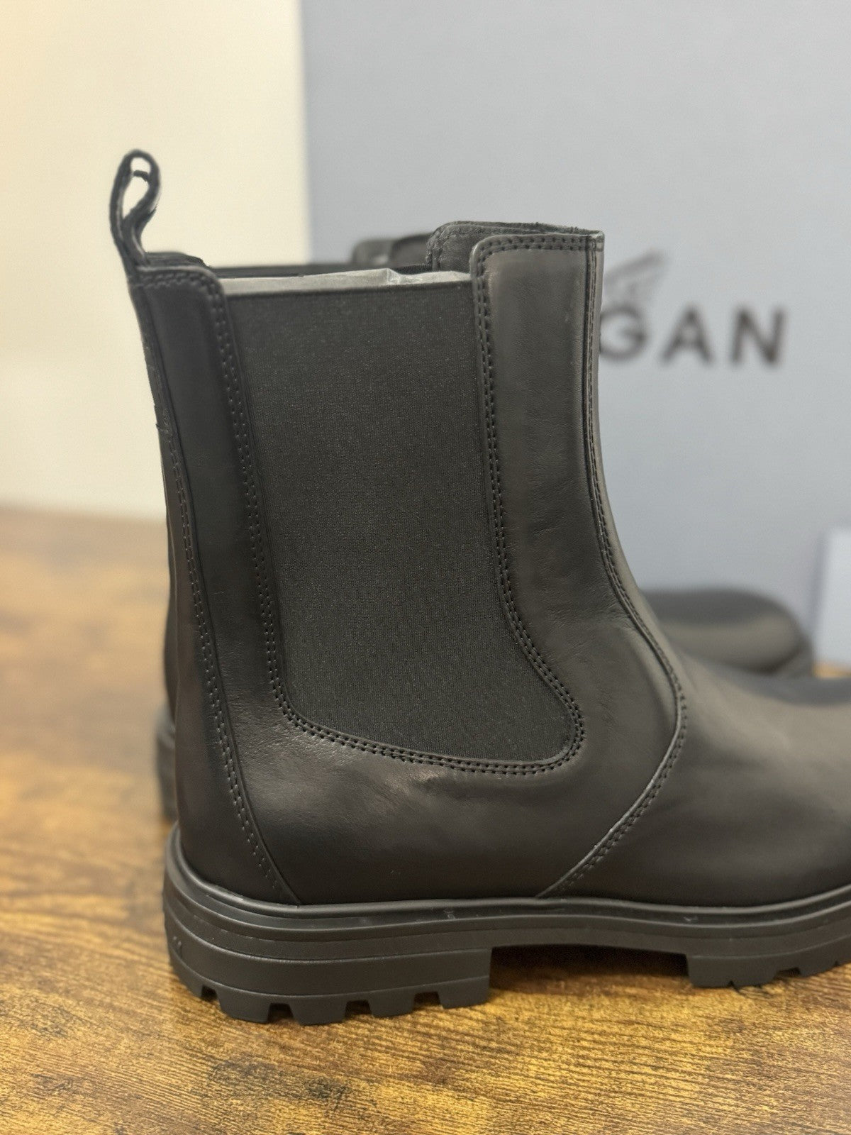Hogan H673 Chelsea Boot Uomo Pelle Nero Casual Boot Uomo 44