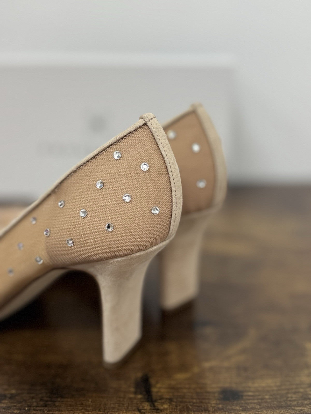 Prosperine Décolleté Rete Tulle Nude Beige       Scarpa Donna 38