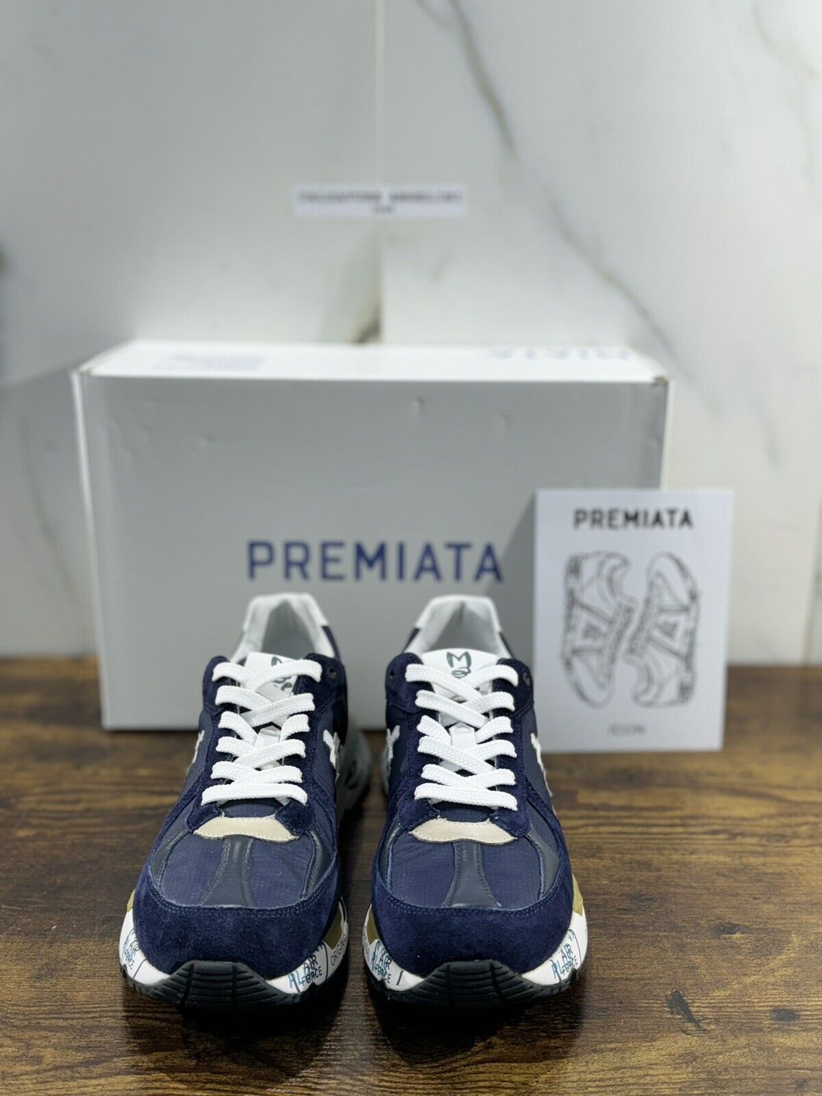 Premiata Mase    Sneaker Uomo Pelle Blu  Casual Sneaker Premiata Uomo 40