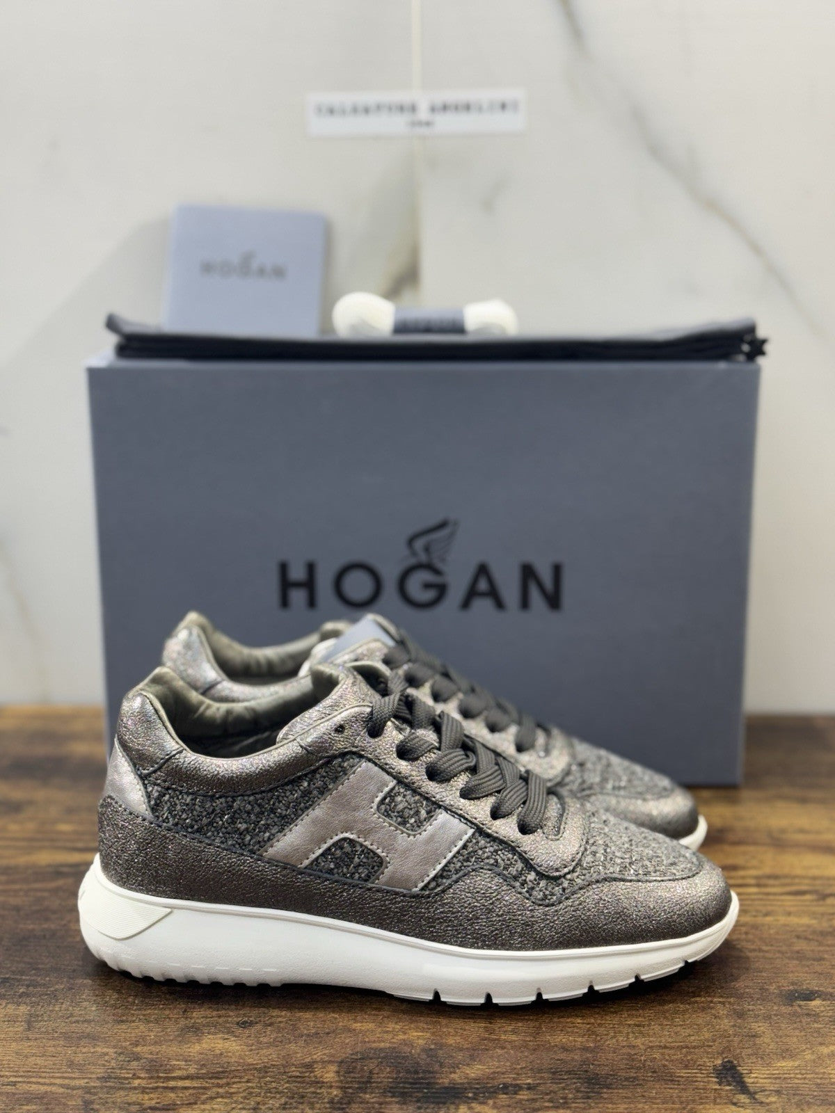Hogan Interactive 3 Sneaker Pelle Grigia   Casual Hogan Donna 36