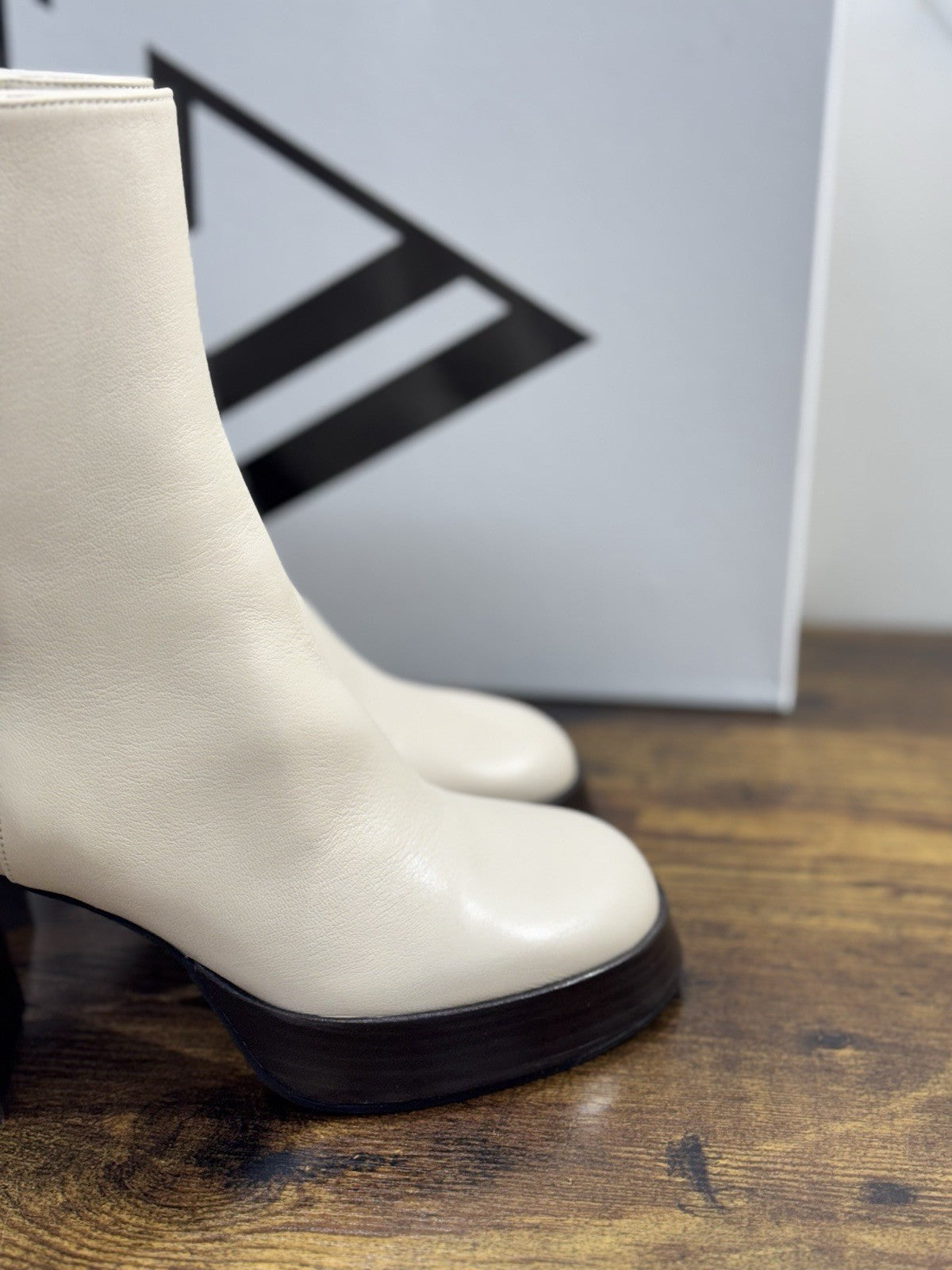 Giampaolo Viozzi Stivaletto Donna Pelle Tapioca    Con Tacco Made In Italy 37