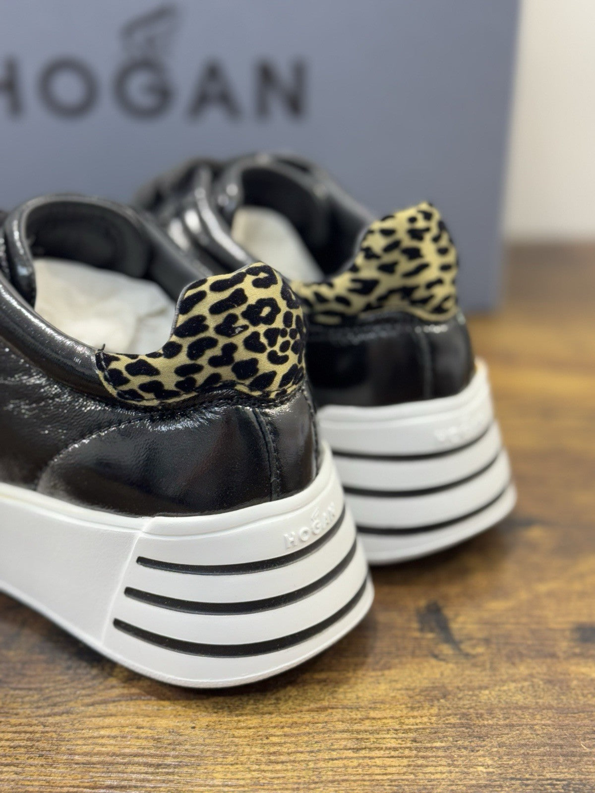 Hogan Rebel H564 Sneaker Pelle Nera  Casual Hogan Donna 36