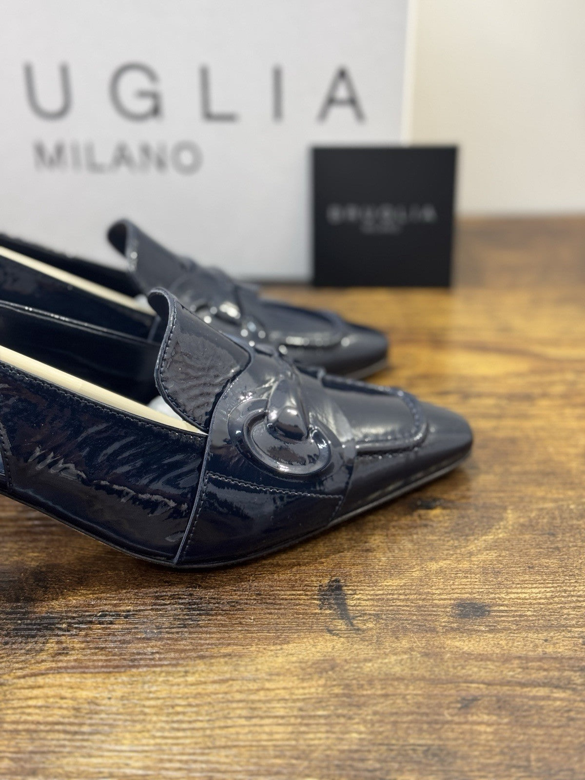 Bruglia Milano Slingback Blu   Tacco Top Quality Scarpe Donna 41