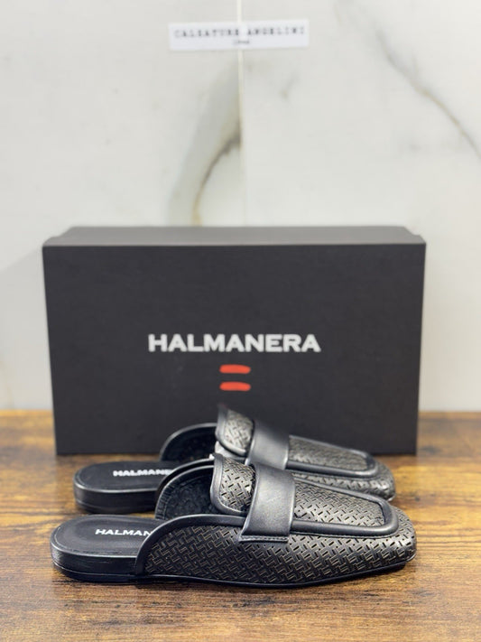 HALMANERA Sabot     Pelle Nero  Mules  Luxury Made In Italy Donna 41