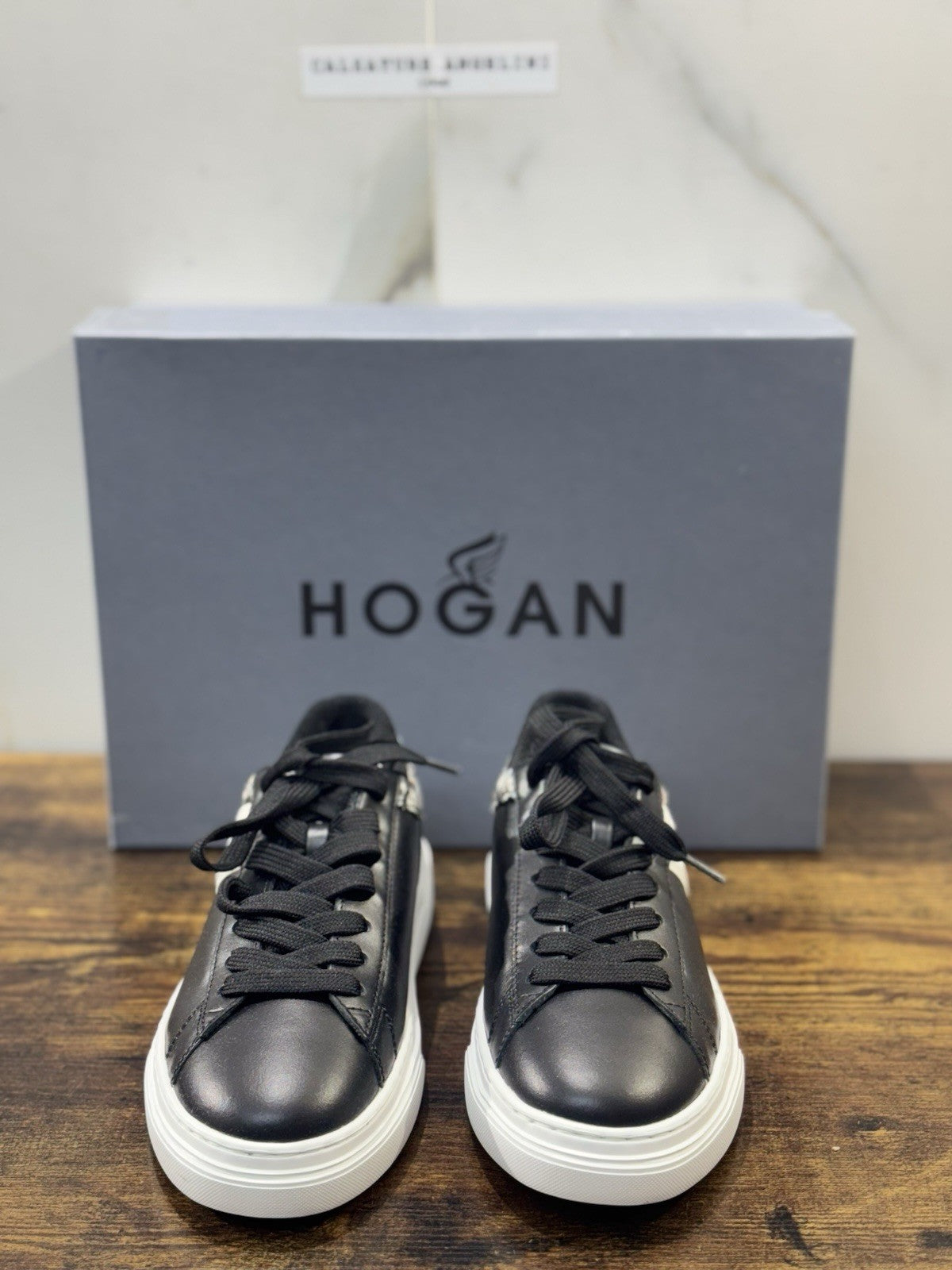 Hogan H365  Sneaker Pelle Nera   Casual Hogan Donna 35