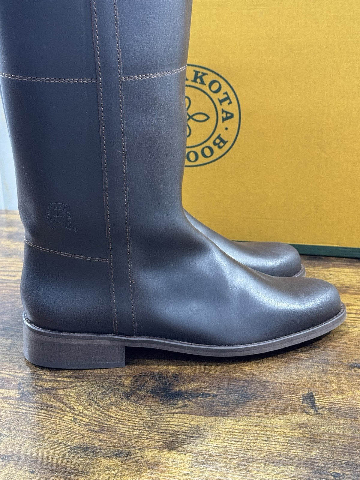 Dakota Boots Stivale Donna Cavallerizzo Pelle Marrone Top Quality 41