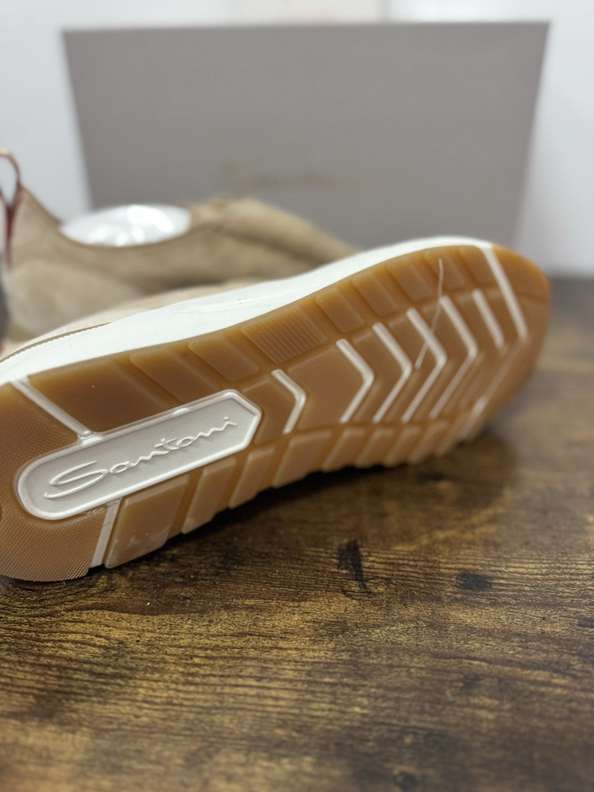Santoni Sneaker Innova  Suede Beige Casual Scarpa Santoni 39.5