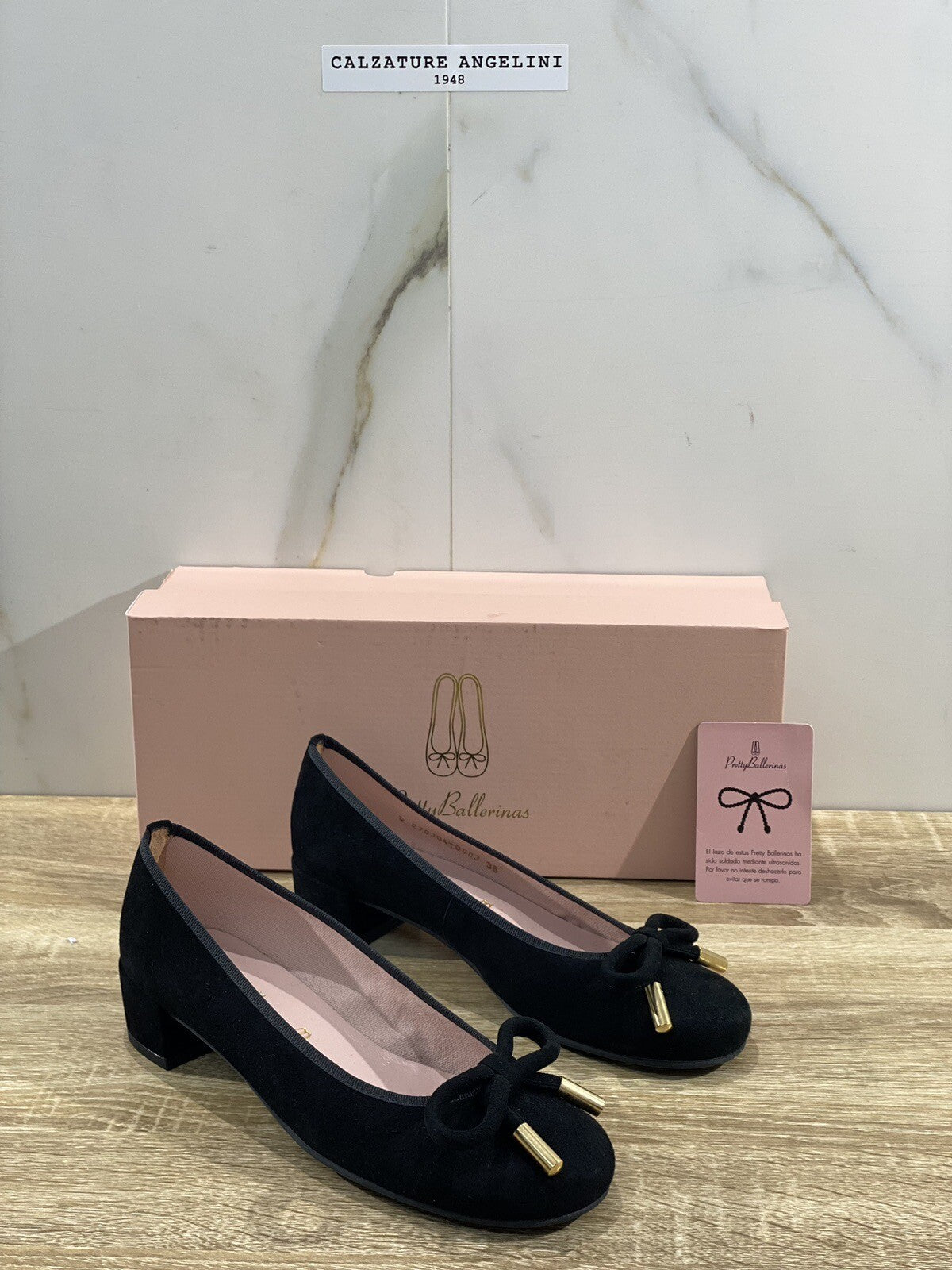 Pretty Ballerinas Scarpa Donna Lindsay Nero Suede Ballerina Donna 36