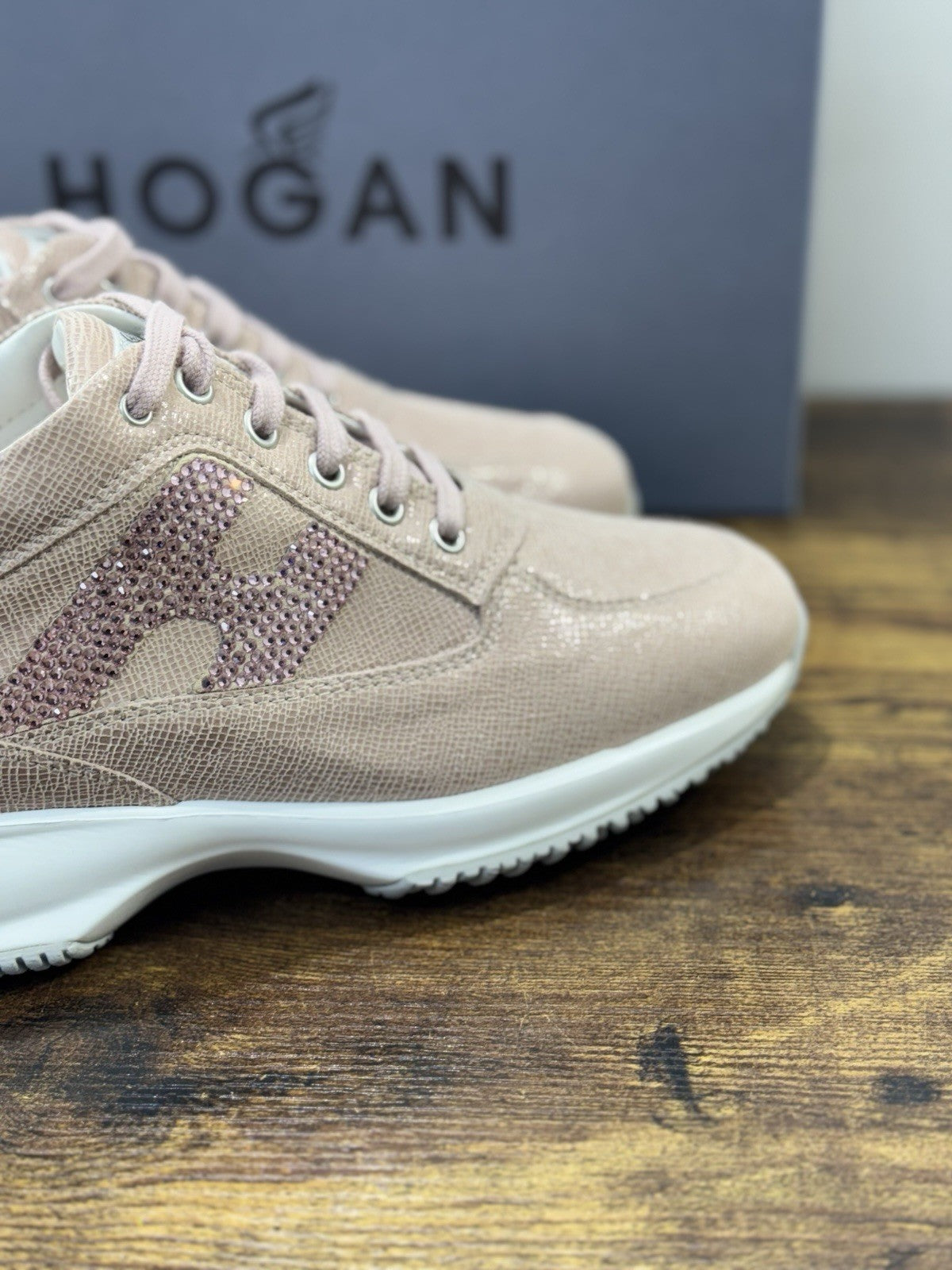 Hogan Interactive Pelle Rosa H Strass   Casual Hogan Donna 35.5