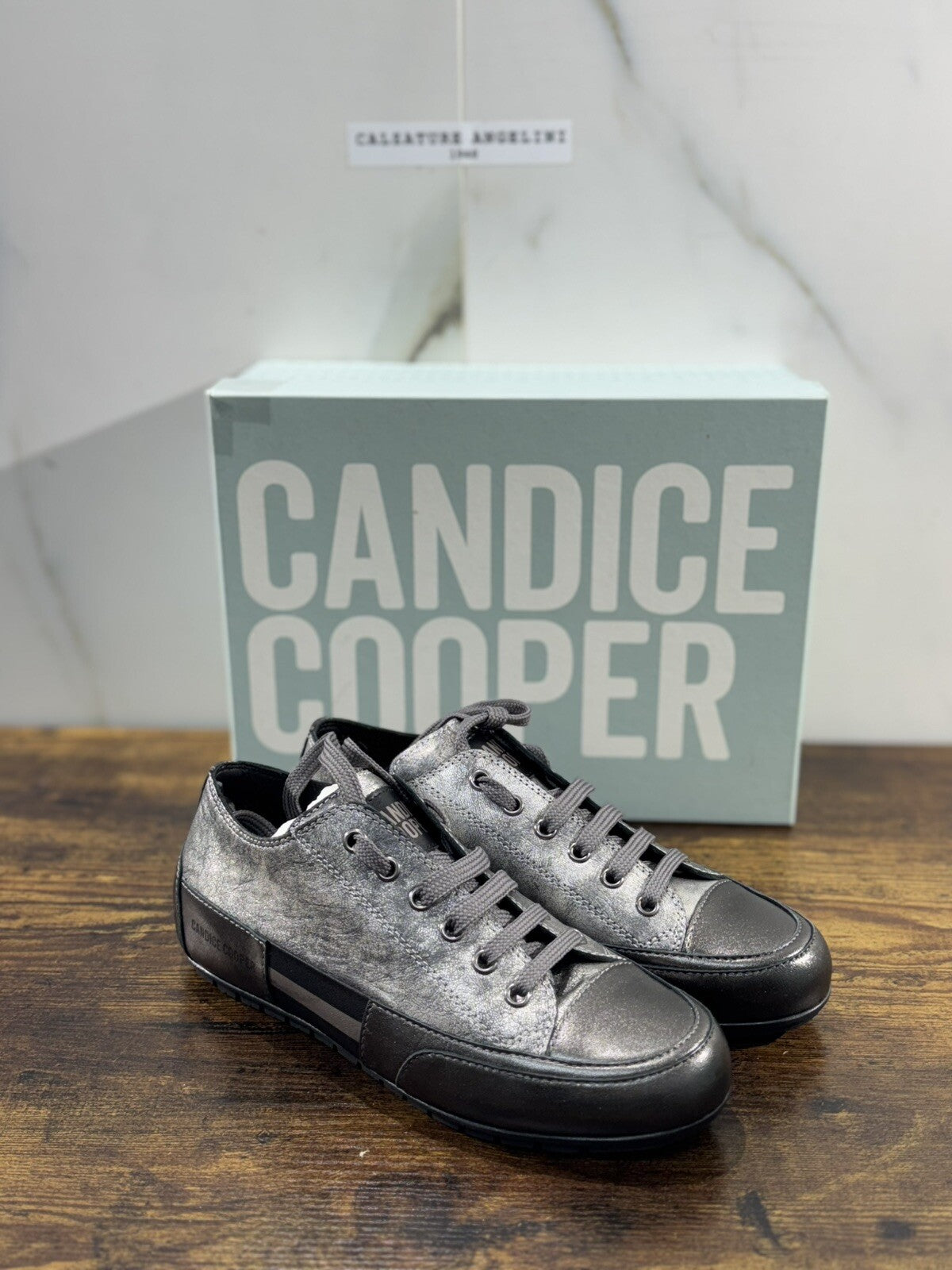 Candide Cooper Sneaker Donna Nero Silver  Casual Shoes 37