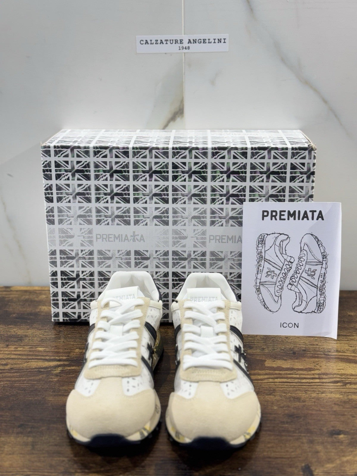 Premiata Lucy Sneaker Pelle Beige  Casual Premiata Scarpa Donna 41
