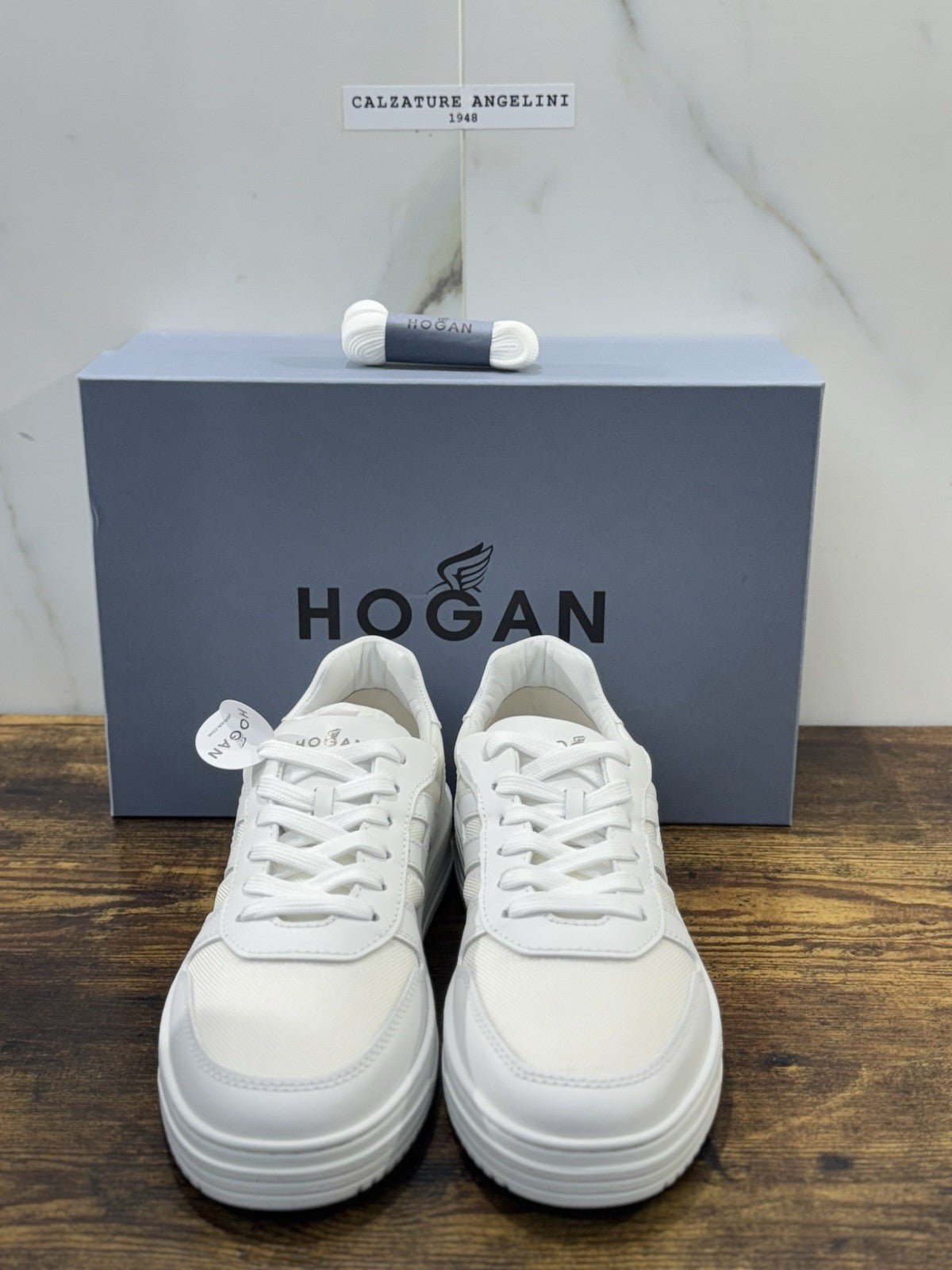 Hogan H630 Sneaker Pelle Bianca Memory Foam Scarpa Hogan Uomo 43.5