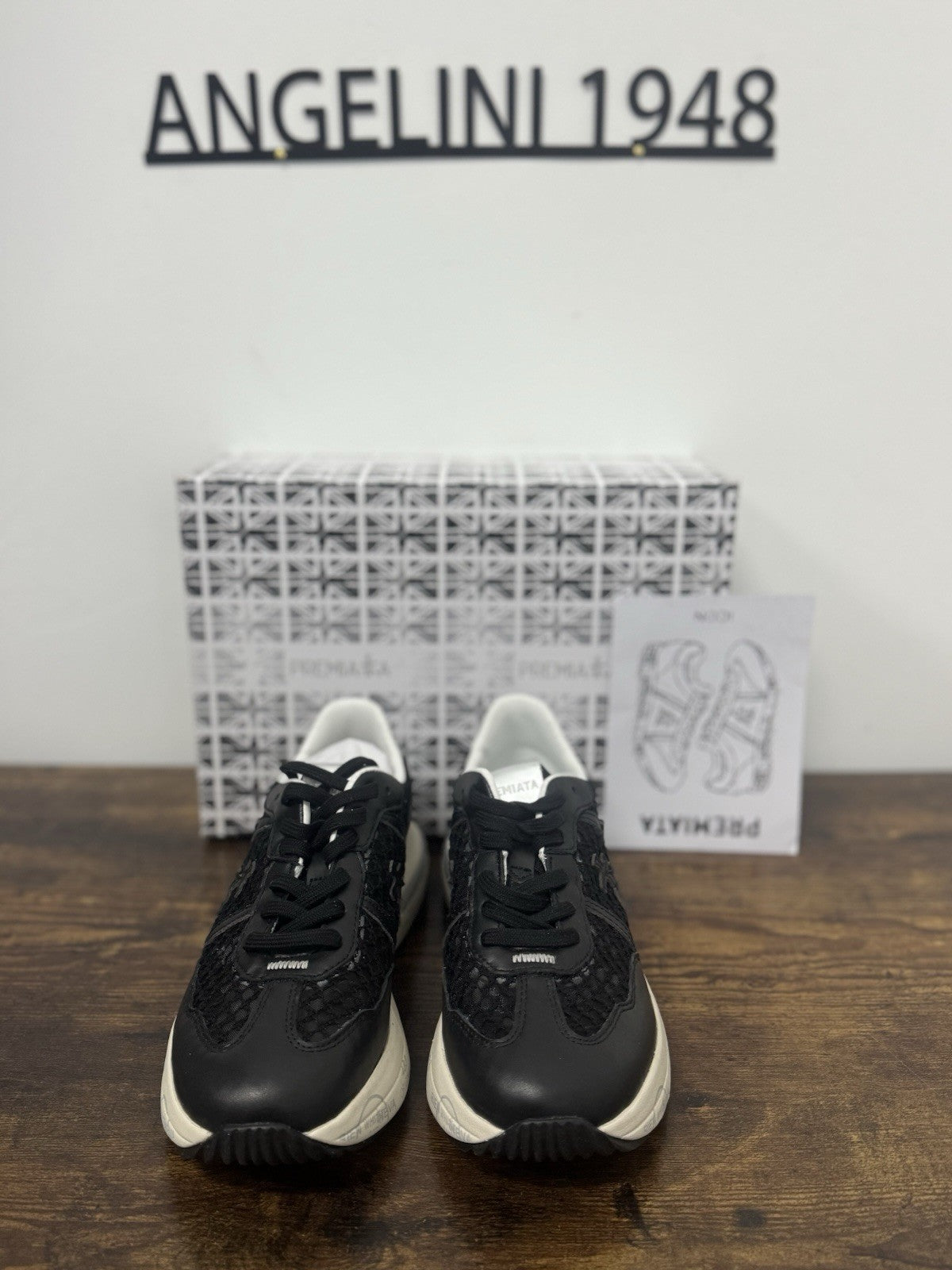Premiata Cassie  Sneaker Pelle Nera Traforata  Casual Premiata Donna 37