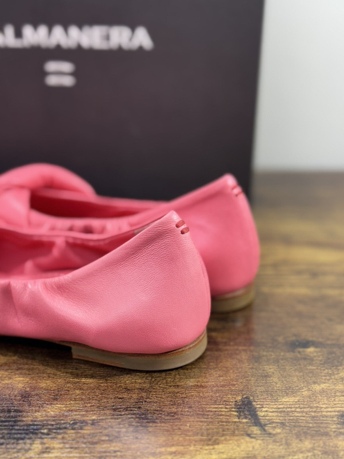 Halmanera Ballerina  Donna Livia       In Pelle Ciclamino Soft  Luxury Shoes 41